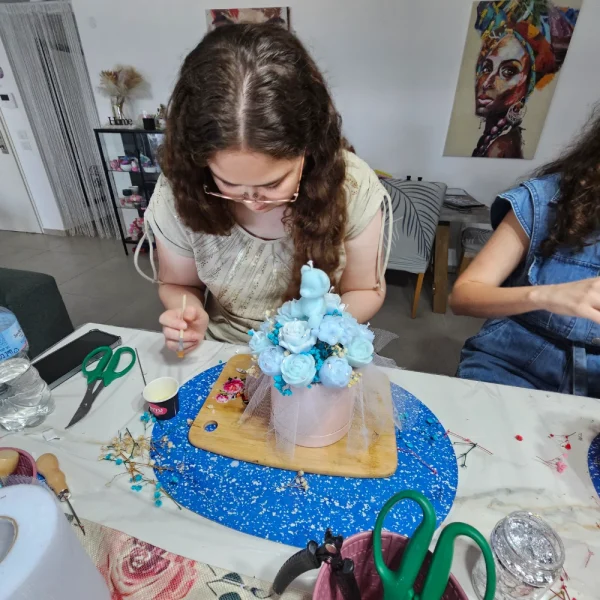 סדנת זרי פרחים מנרות (3)