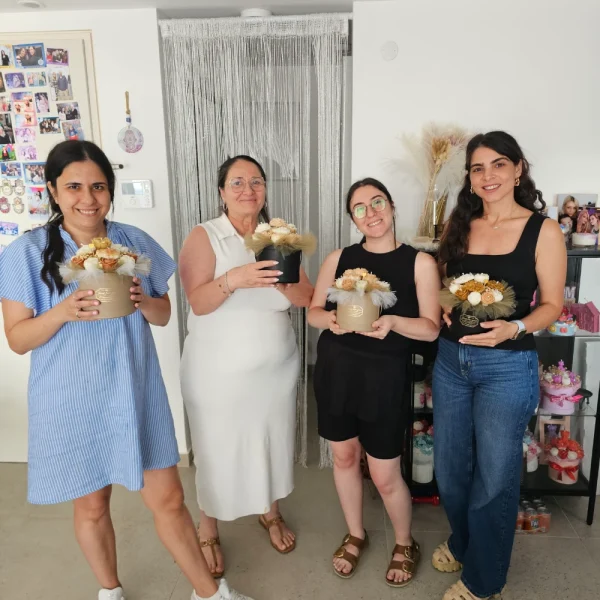 סדנת זרי פרחים מנרות (5)