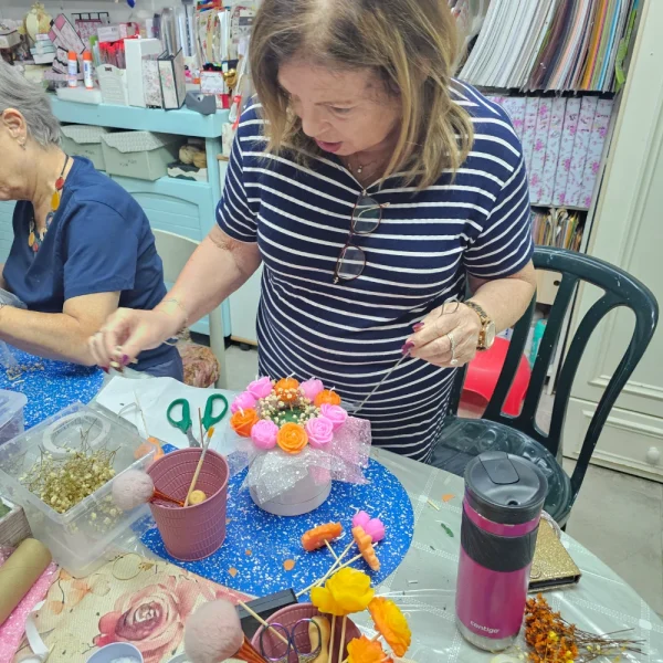 סדנת זרי פרחים מנרות (9)